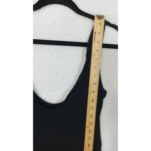 NWT A Pea in the Pod x Grey Slate Ribbed Maternity Bodysuit Black Womens Size L - Picture 4 of 14